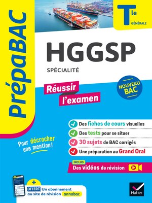 cover image of HGGSP Tle générale (spécialité)--Prépabac Réussir l'examen--Bac 2024